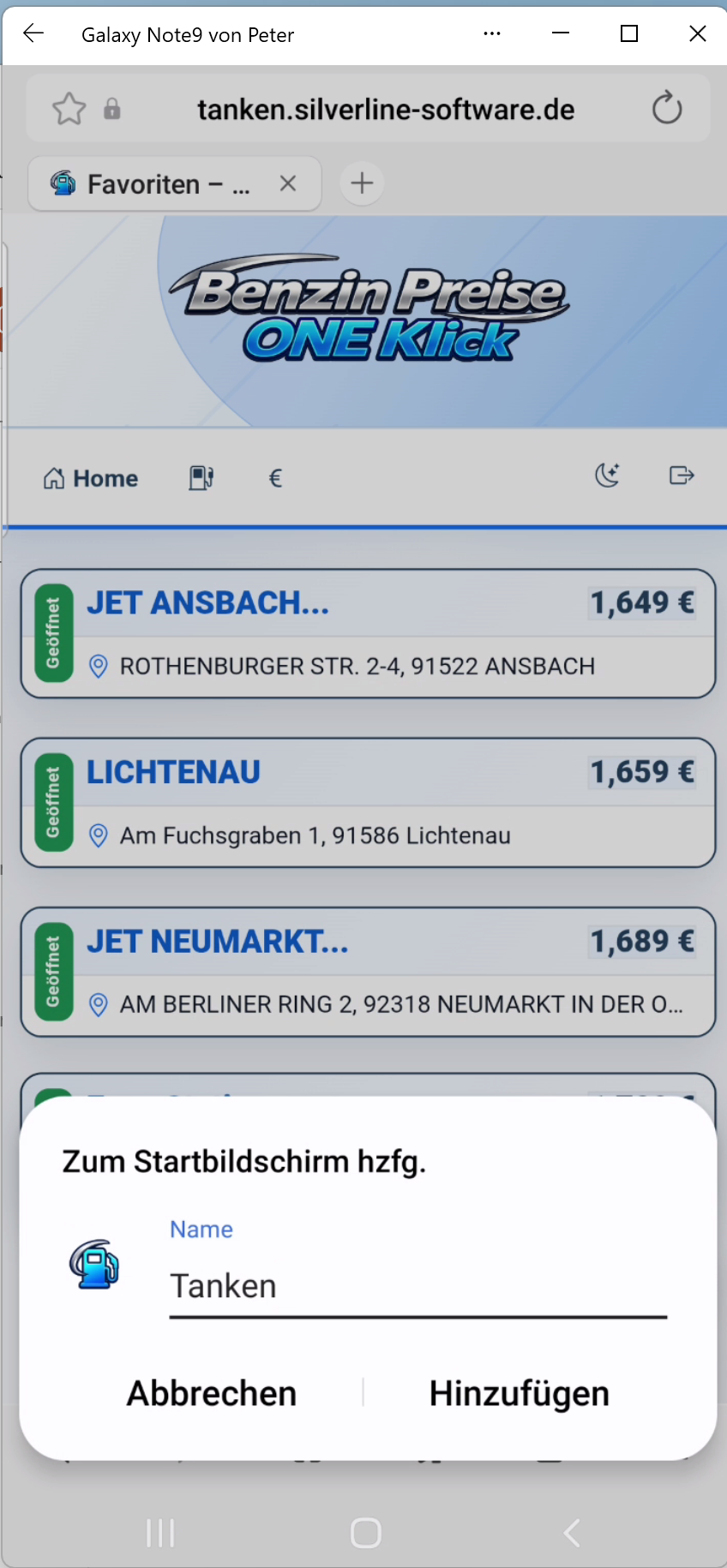 Hinzufügen 3